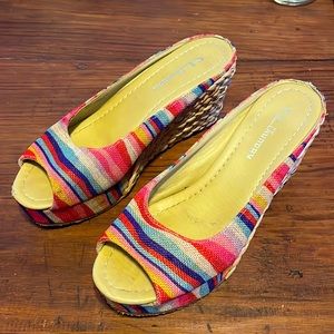 COPY - Chinese Laundry multi colored wedges